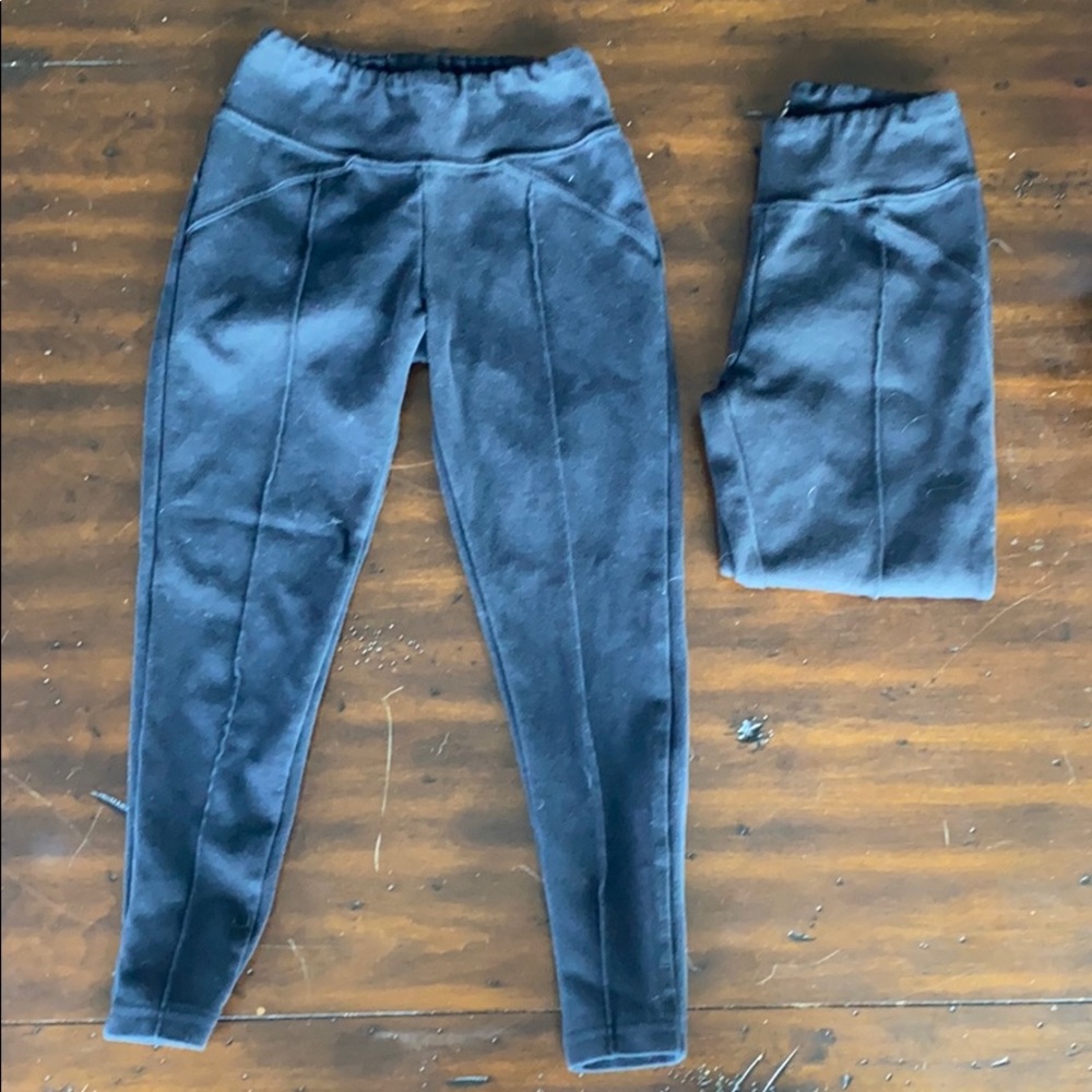Justice leggings, black, girls size 7